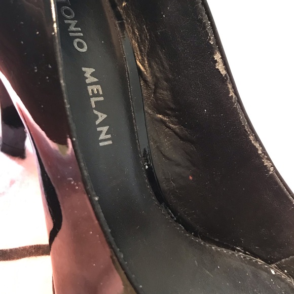 ANTONIO MELANI ruffle peep toe heel - Picture 4 of 8